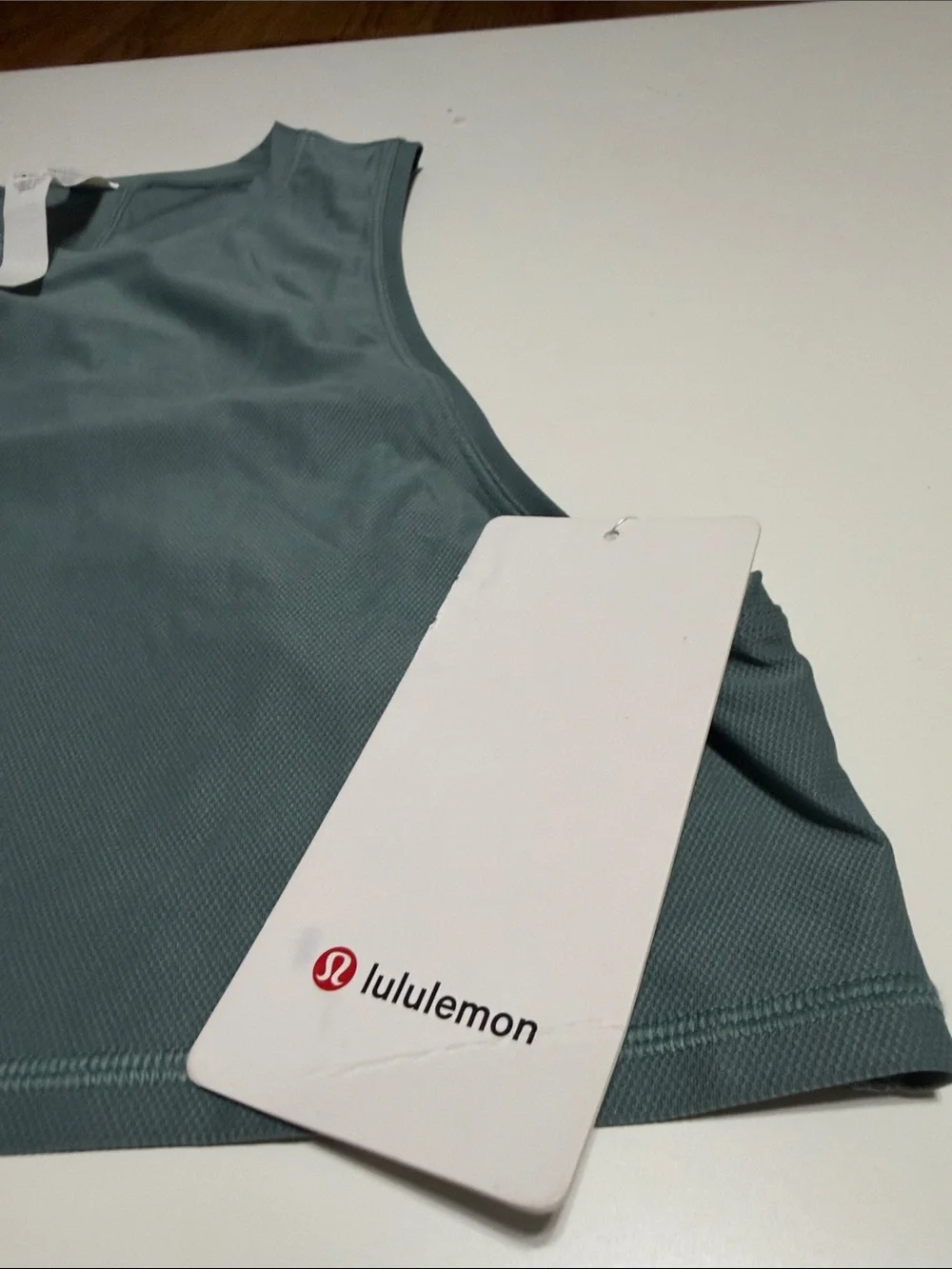 lululemon athletica Women's Teal-Blue Athletic Tank Top